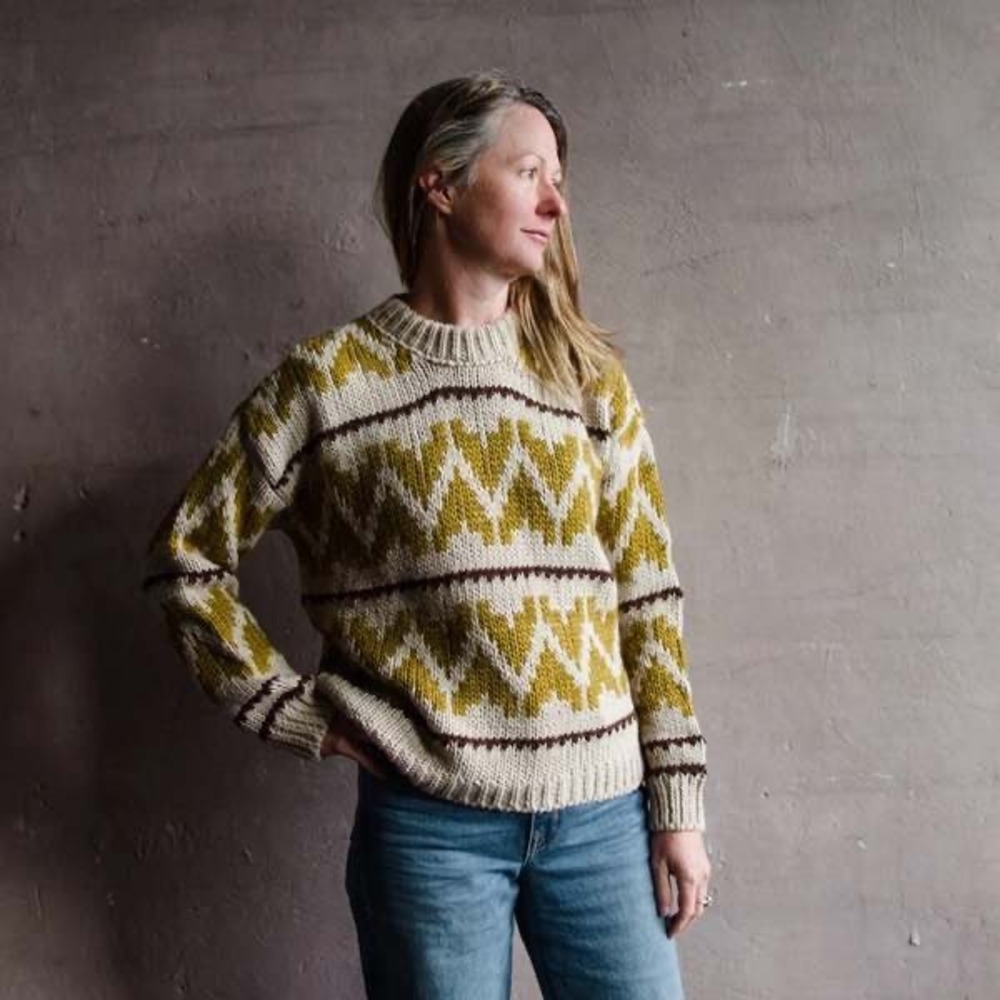 THE GREAT. The Fold Pullover Chunky Knit Wool Alpaca Blend Sweater Size 1 Small